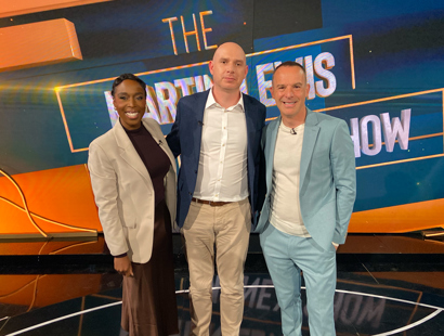 Jeanette Kwakye, Kieran Bowe and Martin Lewis on The Martin Lewis Money Show Live
