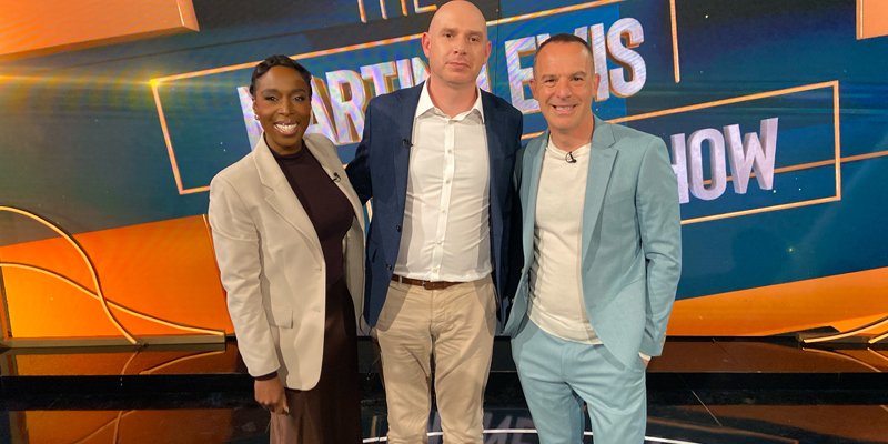 Jeanette Kwakye, Kieran Bowe and Martin Lewis on The Martin Lewis Money Show Live