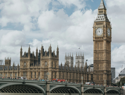 Houses of Parliament across the River Thames.Spring Budget 2024 Russell Cooke news 2024