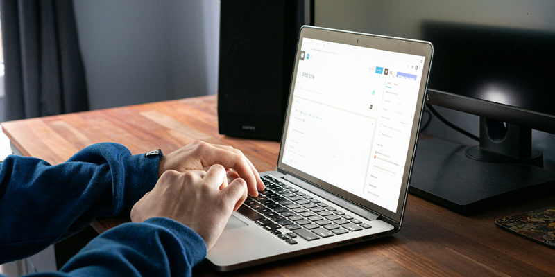 Person on their laptop