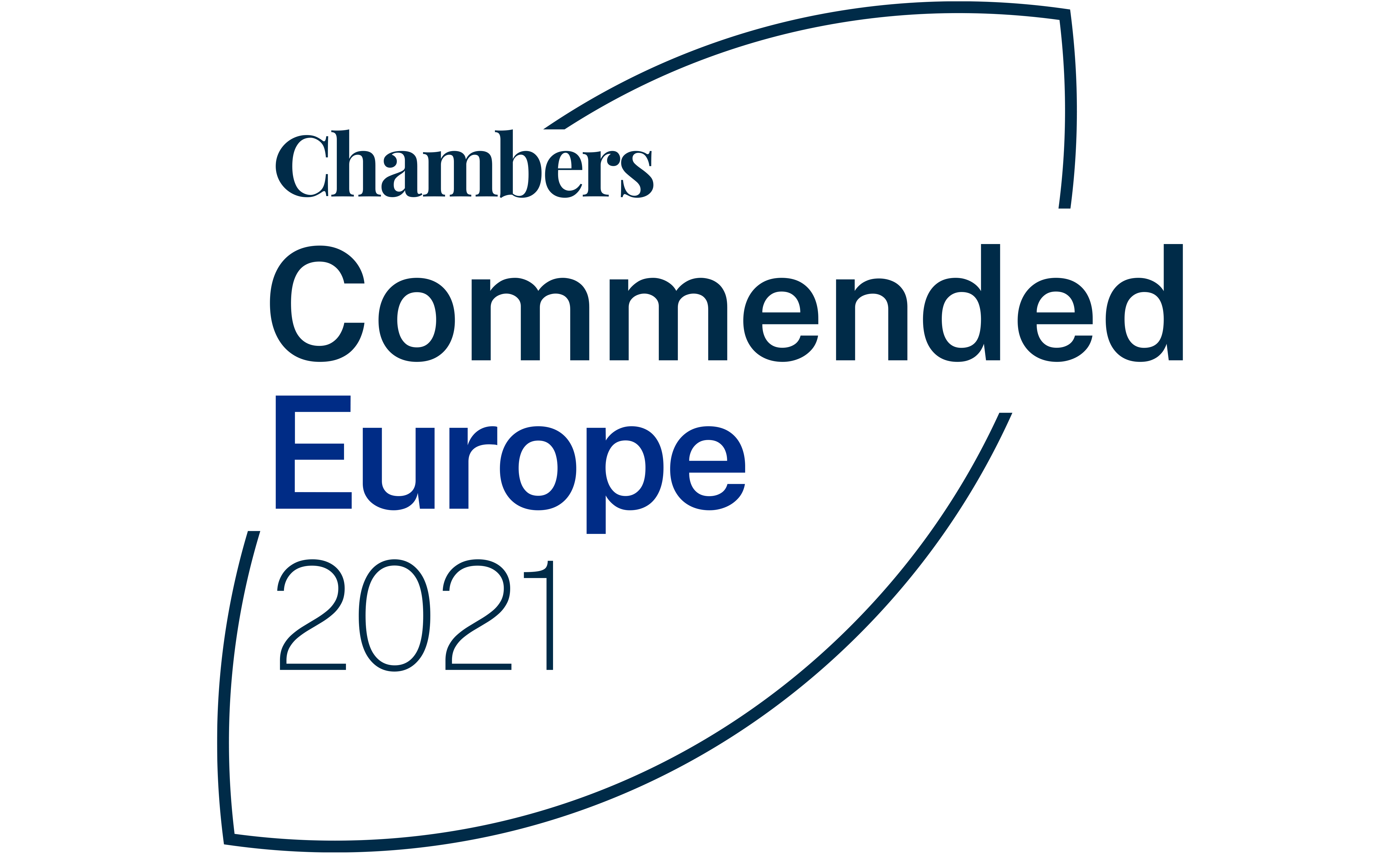 Chambers Europe Awards 2021 Commended 5225X3188