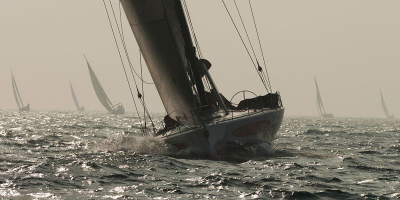 a number of sailing yacht taking part in a regatta. The Russell-Cooke-Silicon-Cup-Regatta-2024