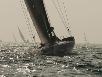a number of sailing yacht taking part in a regatta. The Russell-Cooke-Silicon-Cup-Regatta-2024