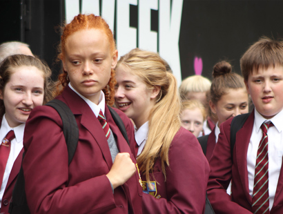 Unhappy and isolated school child. School admission and exclusion appeals