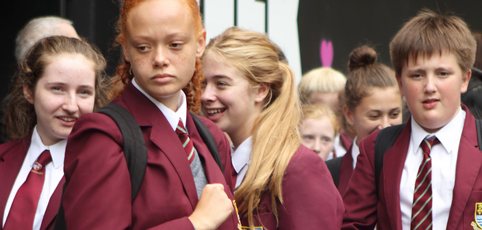 Unhappy and isolated school child. School admission and exclusion appeals