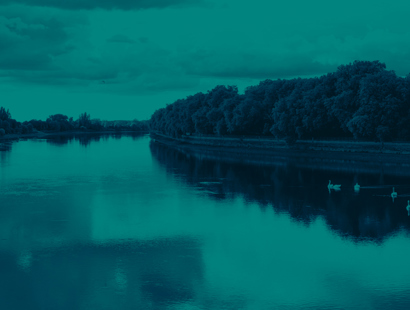 Kingston upon Thames Riverview with green overlay. Russell-Cooke Responsible Business report