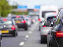 Cars on motorway