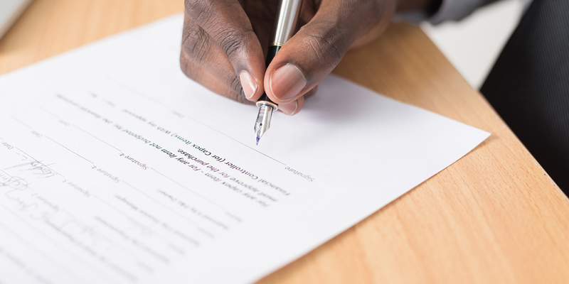 Commercial contracts and terms of business
