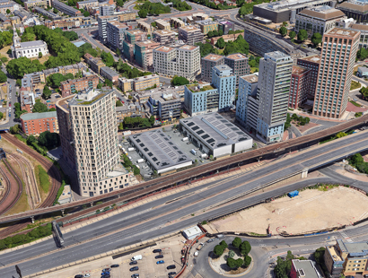 Architectural visualisation of Poplar Business Park