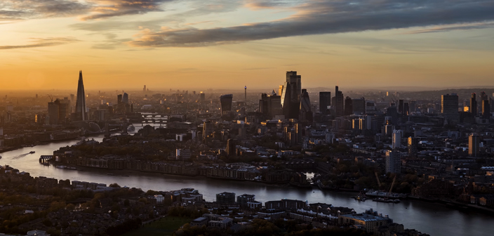 River Thames and City of London Skyline photograph, Russell Cooke.
