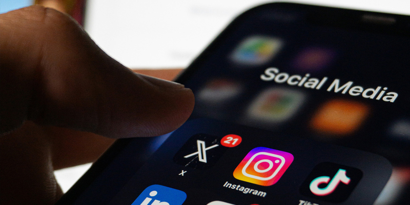 person on their mobile phone