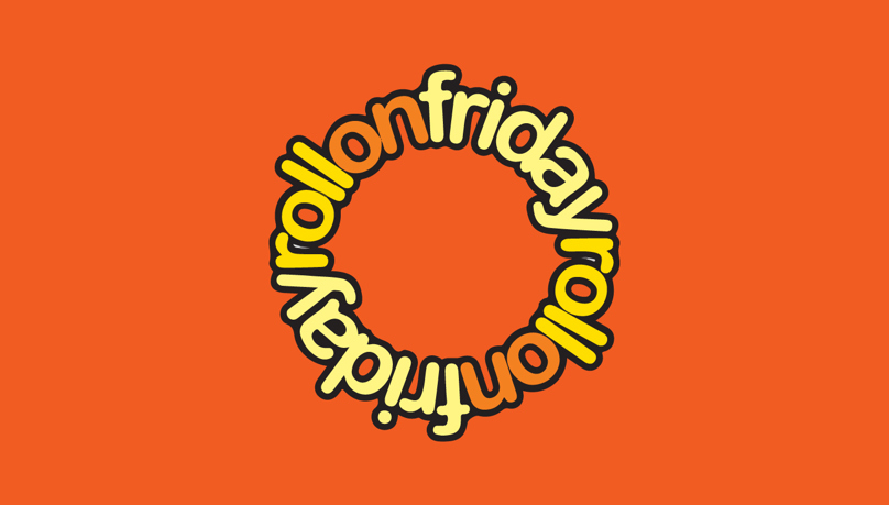 Roll On Friday logo on an orange background. Russell-Cooke ranked in the top 10 law firms to work for