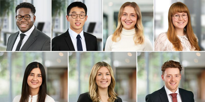 The image shows seven people: three of which are young men, and four women. 