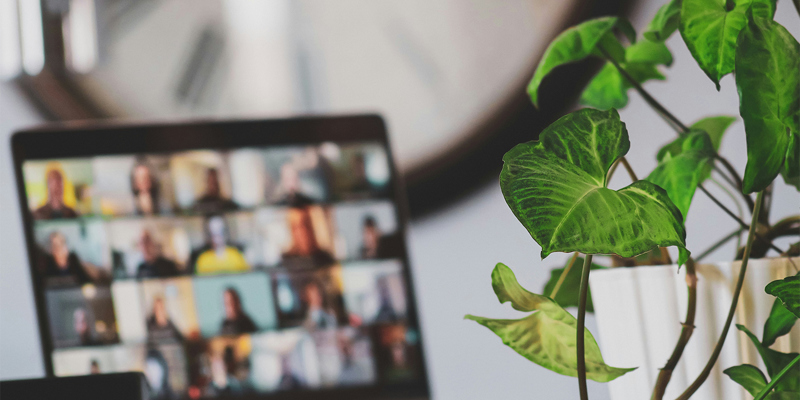 A laptop screen showing a virtual meeting. $178k-a-year manager at the U.K.’s financial regulator ordered back to the office by judge, who agreed WFH is detrimental to her work