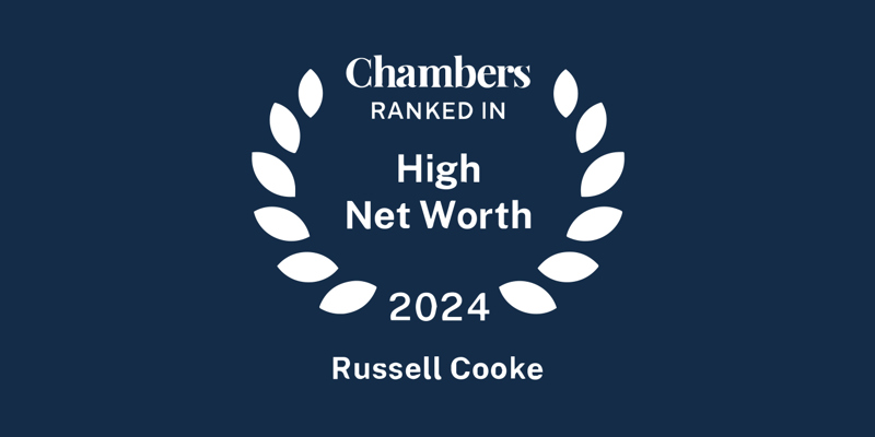 Chambers Ranked In HNW 2024 Russell Cooke Banner